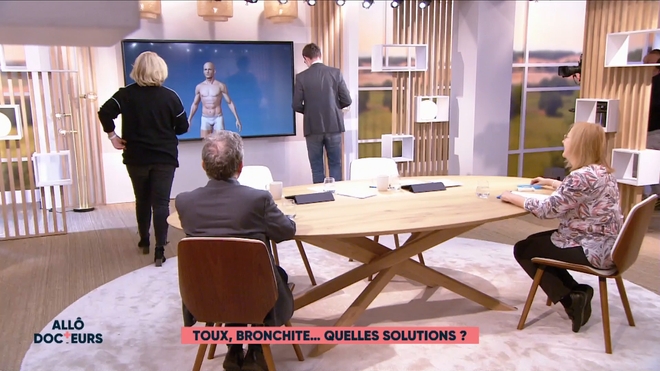 Marina Carrère d'Encausse et Philippe Charlier expliquent le mécanisme de la toux